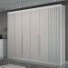 Guarda-Roupa Casal São Carlos 6 Portas 6 Gavetas Branco