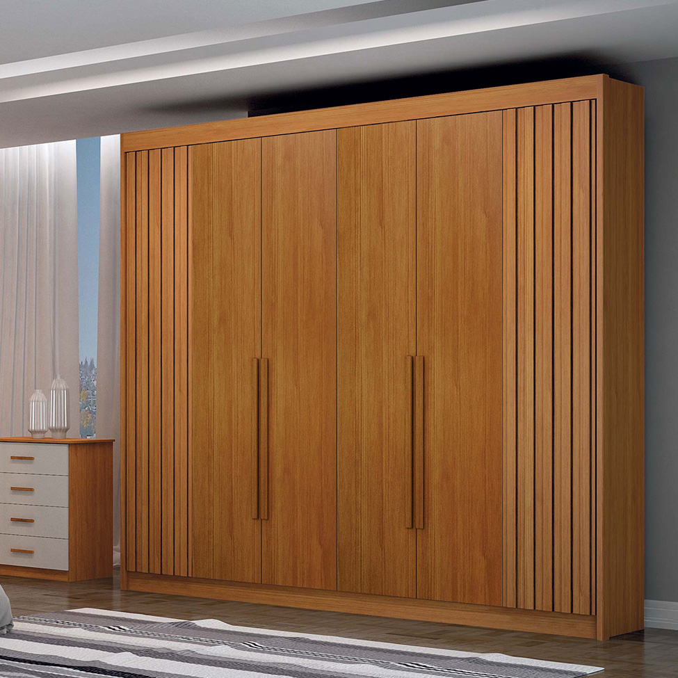 Guarda-Roupa Casal São Carlos 6 Portas 6 Gavetas Cinamomo