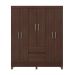Guarda-Roupa Casal Sória 6 Portas 2 Gavetas Café