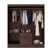 Guarda-Roupa Casal Sória 6 Portas 2 Gavetas Café
