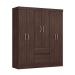 Guarda-Roupa Casal Sória 6 Portas 2 Gavetas Café