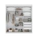 Guarda-Roupa Casal Saion com Pés 3 Portas 3 Gavetas Branco
