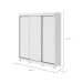 Guarda-Roupa Casal Saion com Pés 3 Portas 3 Gavetas Branco
