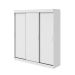 Guarda-Roupa Casal Saion sem Pés 3 Portas 3 Gavetas Branco