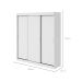 Guarda-Roupa Casal Saion sem Pés 3 Portas 3 Gavetas Branco