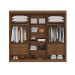 Guarda-Roupa Casal Santiago 6 Portas 6 Gavetas Cacau