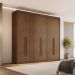Guarda-Roupa Casal Santiago 6 Portas 6 Gavetas Cacau