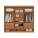 Guarda-Roupa Casal Santiago 6 Portas 6 Gavetas Cinamomo
