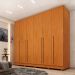 Guarda-Roupa Casal Sevila com Pés 6 Portas 8 Gavetas Cinamomo