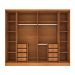 Guarda-Roupa Casal Sevila com Pés 6 Portas 8 Gavetas Cinamomo
