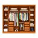 Guarda-Roupa Casal Sevila com Pés 6 Portas 8 Gavetas Cinamomo e Off White