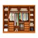 Guarda-Roupa Casal Sevila sem Pés 6 Portas 8 Gavetas Cinamomo