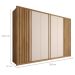 Guarda-Roupa Casal Sevilha 6 Portas 6 Gavetas Buriti e Off White