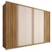 Guarda-Roupa Casal Sevilha 6 Portas 6 Gavetas Buriti e Off White