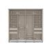Guarda-Roupa Casal Sevilha Flex 2 PT 4 GV Branco