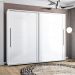 Guarda-Roupa Casal Sevilha Flex 2 Portas 4 Gavetas Branco