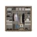 Guarda-Roupa Casal Sevilha Flex 2 Portas 4 Gavetas Freijó 213cm