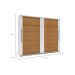 Guarda-Roupa Casal Sevilha Flex 2 Portas 4 Gavetas Freijó e Branco