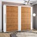 Guarda-Roupa Casal Sevilha Flex 2 Portas 4 Gavetas Freijó e Branco