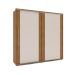 Guarda-Roupa Casal Sevilha Flex 2 Portas 4 Gavetas Freijó e Off White 213cm