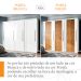 Guarda-Roupa Casal Sevilha Flex 3 PT 4 GV Branco e Freijó