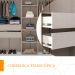 Guarda-Roupa Casal Sevilha Flex 3 PT 4 GV Branco e Freijó