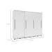 Guarda-Roupa Casal Sevilha Flex 3 Portas 4 Gavetas Branco