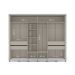 Guarda-Roupa Casal Sevilha Flex 3 Portas 4 Gavetas Branco