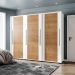 Guarda-Roupa Casal Sevilha Flex 3 Portas 4 Gavetas Branco e Freijó