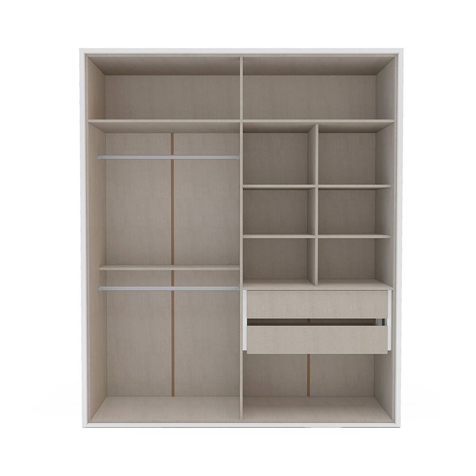 Guarda-Roupa Casal Sevilha Flex 4 Portas 2 Gavetas Branco