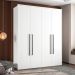 Guarda-Roupa Casal Sevilha Flex 4 Portas 2 Gavetas Branco