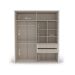 Guarda-Roupa Casal Sevilha Flex 4 Portas 2 Gavetas Branco
