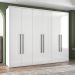 Guarda-Roupa Casal Sevilha Flex 6 Portas 4 Gavetas Branco