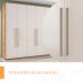 Guarda-Roupa Casal Sevilha Flex 6 Portas 4 Gavetas Freijó e Off White