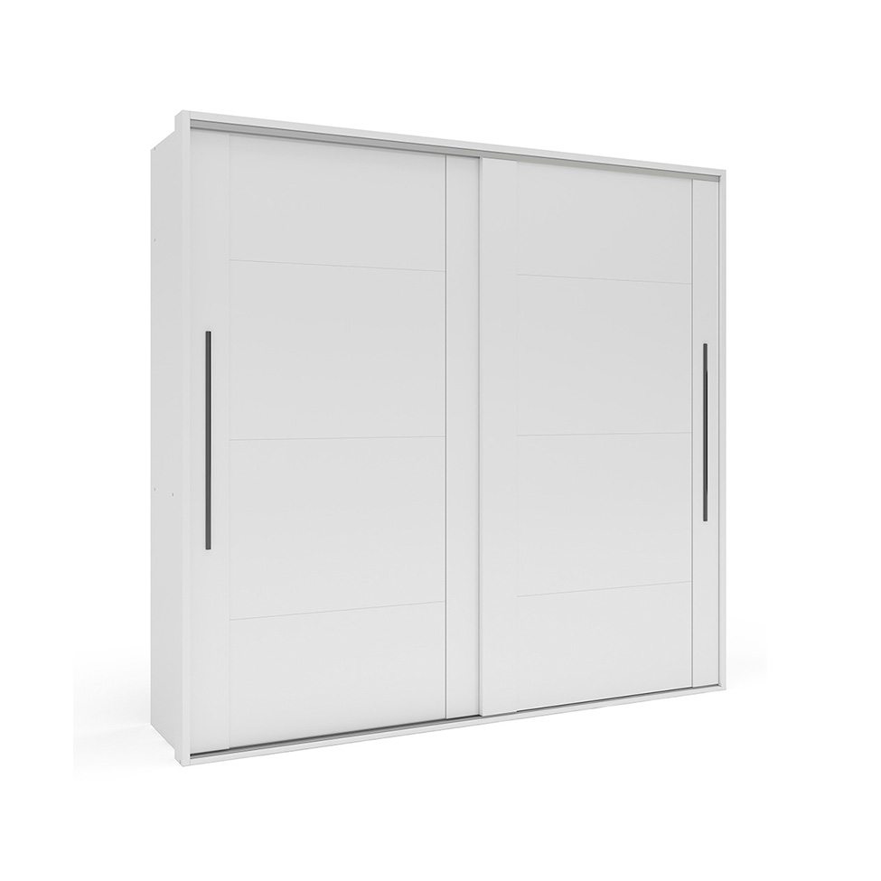 Guarda-Roupa Casal Sevilha Flex com Pés 2 Portas 4 Gavetas Branco 213cm