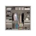 Guarda-Roupa Casal Sevilha Flex com Pés 2 Portas 4 Gavetas Branco 213cm