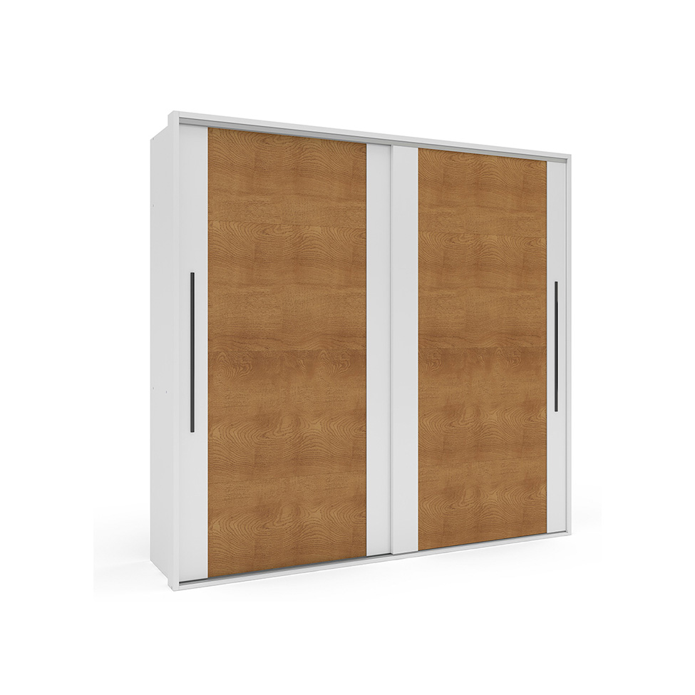 Guarda-Roupa Casal Sevilha Flex com Pés 2 Portas 4 Gavetas Branco 213cm