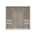 Guarda-Roupa Casal Sevilha Flex com Pés 2 Portas 4 Gavetas Branco 213cm