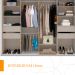 Guarda-Roupa Casal Sevilha Flex com Pés 2 Portas 4 Gavetas Branco 213cm