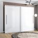 Guarda-Roupa Casal Sevilha Flex com Pés 2 Portas 4 Gavetas Branco