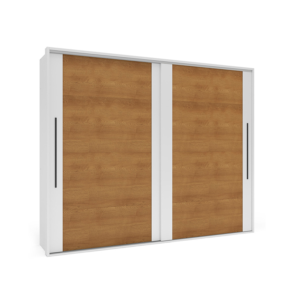 Guarda-Roupa Casal Sevilha Flex com Pés 2 Portas 4 Gavetas Branco