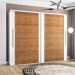 Guarda-Roupa Casal Sevilha Flex com Pés 2 Portas 4 Gavetas Branco