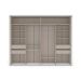 Guarda-Roupa Casal Sevilha Flex com Pés 2 Portas 4 Gavetas Branco