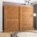 Guarda-Roupa Casal Sevilha Flex com Pés 2 Portas 4 Gavetas Freijó