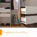 Guarda-Roupa Casal Sevilha Flex com Pés 2 Portas 4 Gavetas Freijó