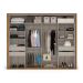 Guarda-Roupa Casal Sevilha Flex com Pés 2 Portas 4 Gavetas Freijó e Off White
