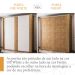 Guarda-Roupa Casal Sevilha Flex com Pés 2 Portas 4 Gavetas Off White e Freijó 217cm