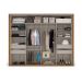 Guarda-Roupa Casal Sevilha Flex com Pés 2 Portas 4 Gavetas Off White e Freijó