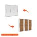 Guarda-Roupa Casal Sevilha Flex com Pés 3 Portas 4 Gavetas Branco 213cm