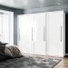 Guarda-Roupa Casal Sevilha Flex com Pés 3 Portas 4 Gavetas Branco 213cm